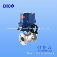 API Pneumatic / Electric Flange Floating Ball Valve